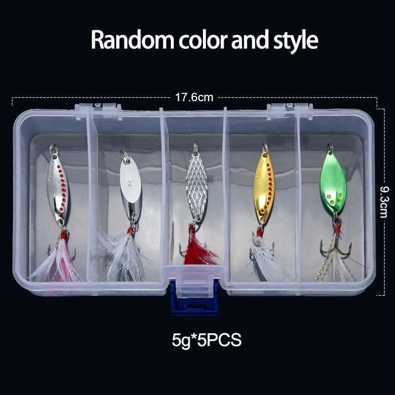 Fishing Lure Spinnerbait - 금속 스푼 스피너 낚시 미끼 5g