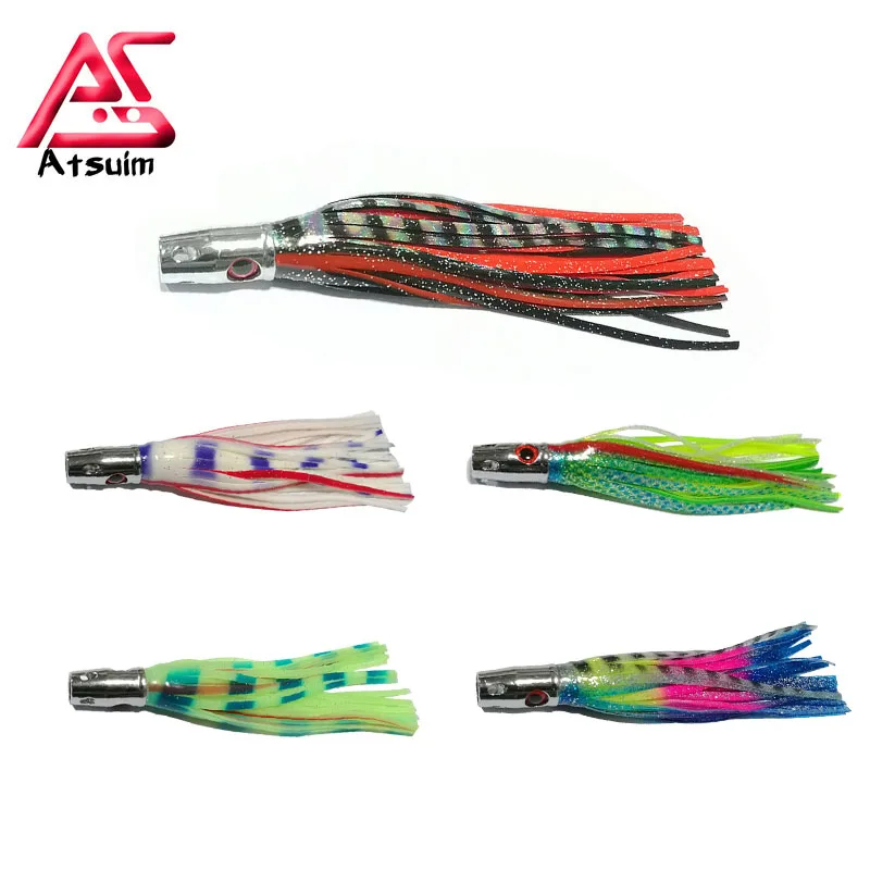 Fishing Lure Buzzbait - 1PC 16cm55g 구리 헤드 문어 오징어