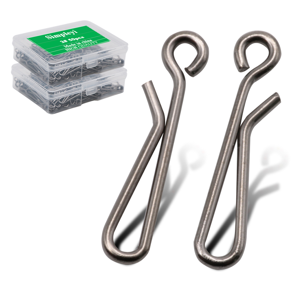 Fishing Lure Accessories - 50 개/상자 낚시 미끼 태클 잠금