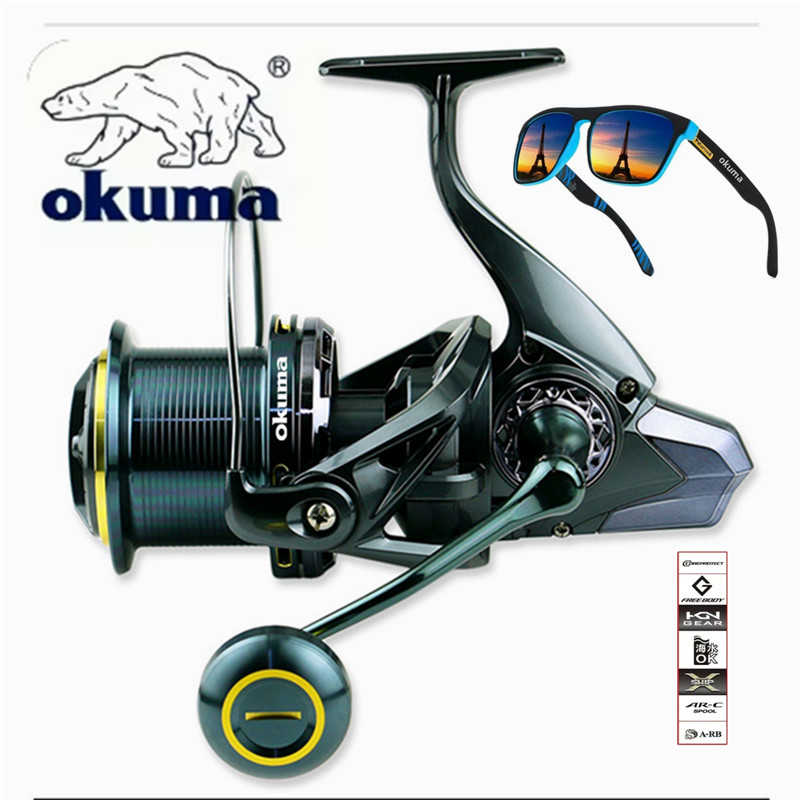 Abu Garcia Reel Max - 오쿠마 낚시릴 9000-14000 메탈 장거리 캐스팅