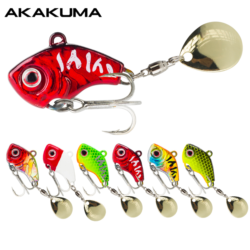 Fishing Lure Spinnerbait - 6PC 5g/7g/10g/14g/20g 회전형 메탈 바이브 싱킹