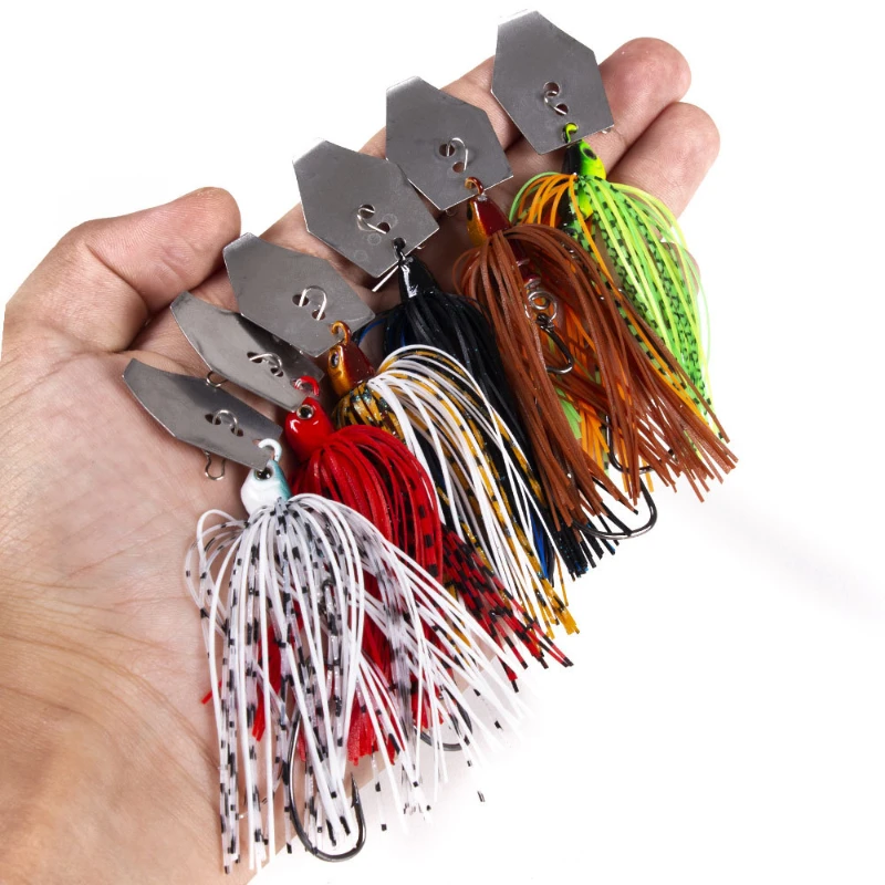 6 개/대 Chatterbait 낚시 미끼 키트 스피너 - Fishing Lure Buzzbait 리뷰 및 가격