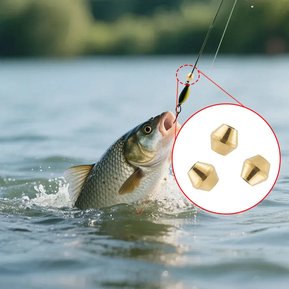 40개 DIY 루어 황동 낚시 구슬, 인라인 스피너 테 - Fishing Lure Spinnerbait 리뷰 및 가격