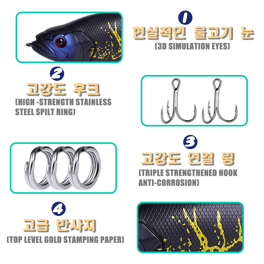느린 싱킹 SwimBaits 낚시 미끼 30G 어퍼 진 - Fishing Lure Jerkbait 리뷰 및 가격