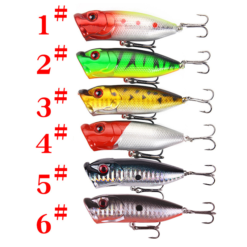 6개입 6색상（opp 봉투）/5개입 5색상（상자 포함） - Fishing Lure Popper 리뷰 및 가격