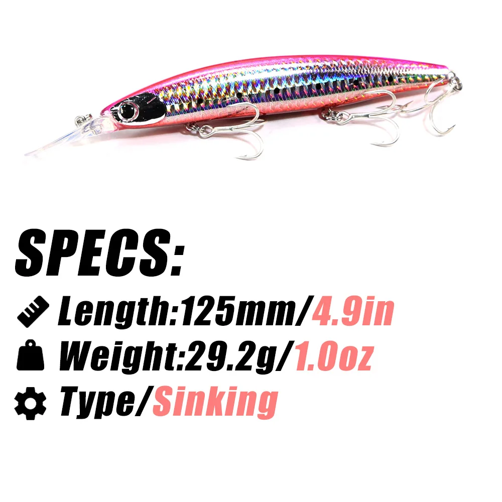 B & U 싱킹 미노우 바다 낚시 루어, 울트라 롱 캐 - Fishing Lure Jerkbait 리뷰 및 가격