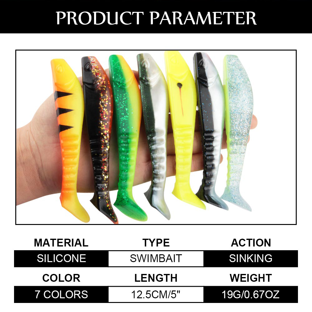 스핀폴러 5인치 소프트 스윔베이트 미노우 쉐드 낚시 루 - Fishing Lure Jerkbait 리뷰 및 가격