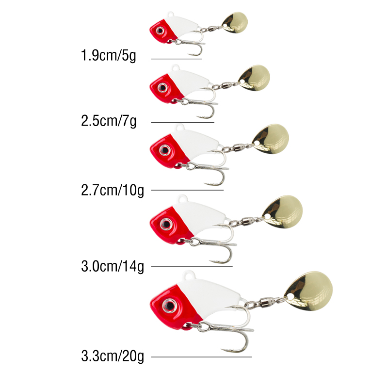 6PC 5g/7g/10g/14g/20g 회전형 메탈 바 - Fishing Lure Spinnerbait 리뷰 및 가격